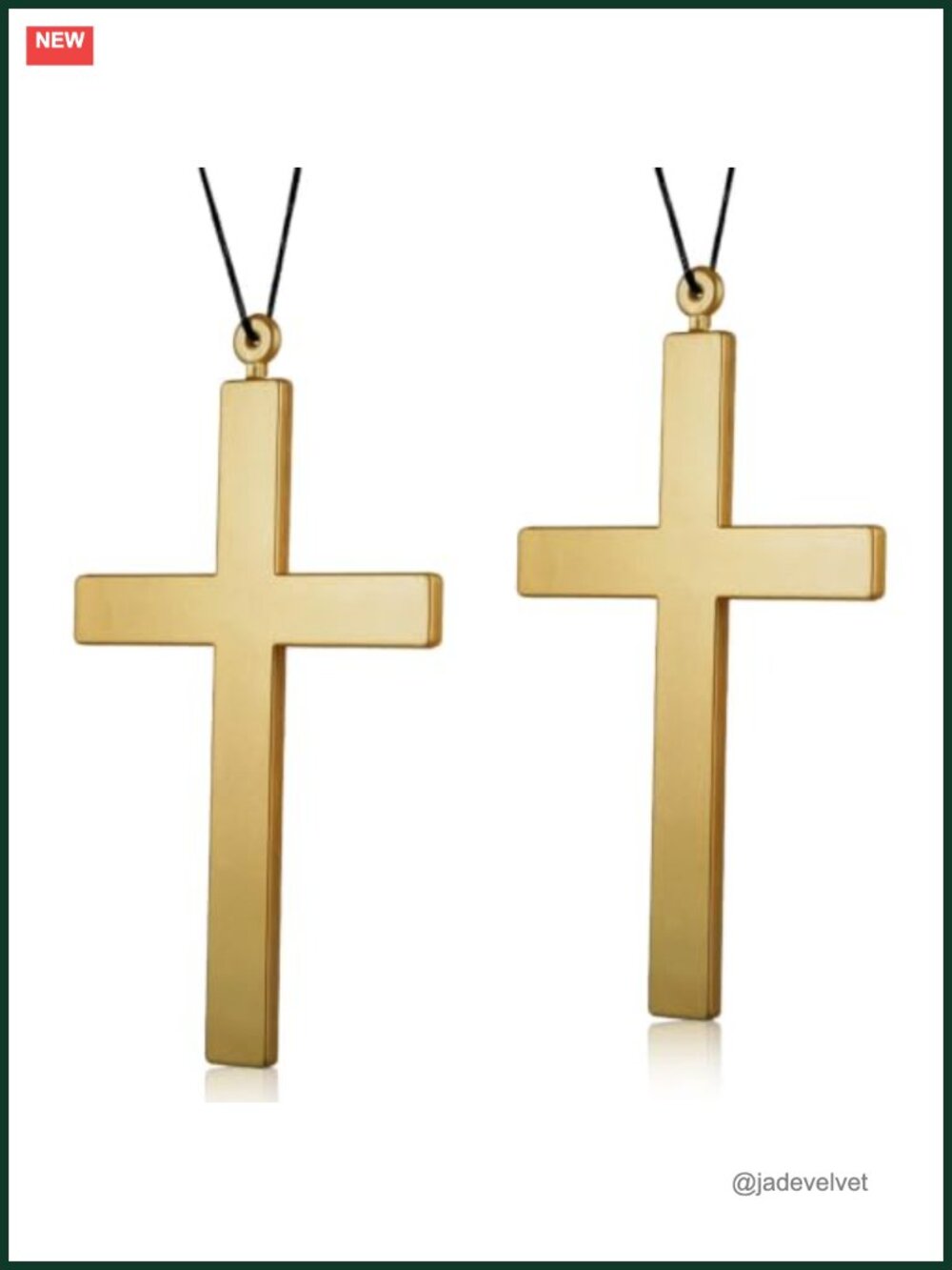 Oversized Cross Necklace Costume 9" Nun Priest Monk Cosplay Prop